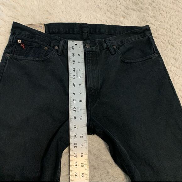 Polo Ralph Lauren Denim Dungarees Black Jeans Men's 36 - Picture 6 of 11